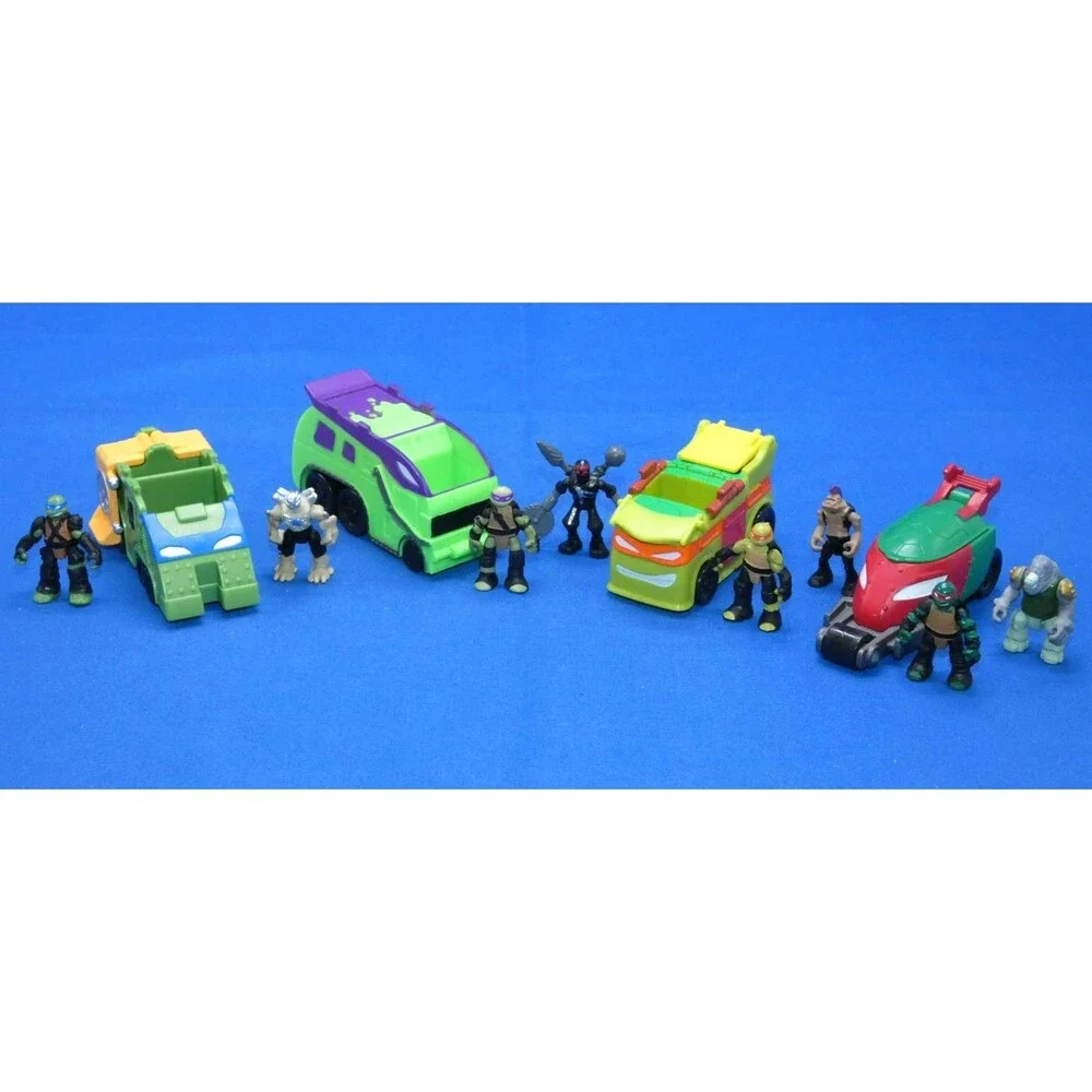 Teenage Mutant Ninja Turtles TMNT Micro Mutants Figures & Vehicles Lot 2016